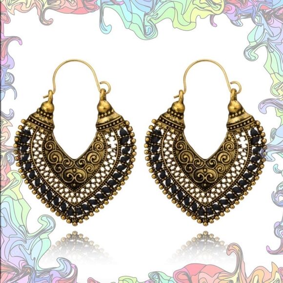(V3) Boho Earrings - Picture 1 of 5